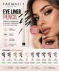 Farmasi Eye Liner Pencil – Delineador de Ojos Cremoso, Preciso y Resistente al Agua