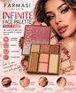 Farmasi Infinite Face Palette Talc Free – Paleta Multifunción para Ojos y Rostro 4 en 1