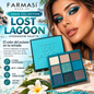 Farmasi Oasis Collection Lost Lagoon – Paleta de 9 Sombras Mate y Shimmer en Tonos Oceánicos