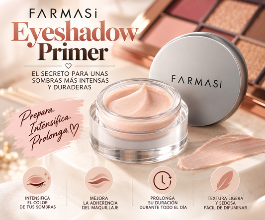 Farmasi Eyeshadow Primer – Base para Sombras de Mayor Intensidad y Duración