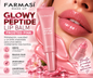 Farmasi Glowy Peptide Lip Balm Frosted Pink – Bálsamo Labial con Péptidos, Hidratación y Brillo Natural