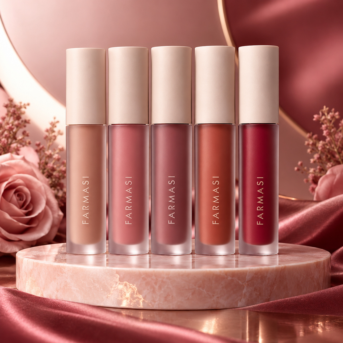 Farmasi Matte Liquid Lipstick – Color Intenso, Acabado Mate y Larga Duración