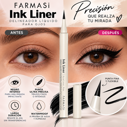 Farmasi Ink Liner – Delineado Negro Intenso, Preciso y Mate