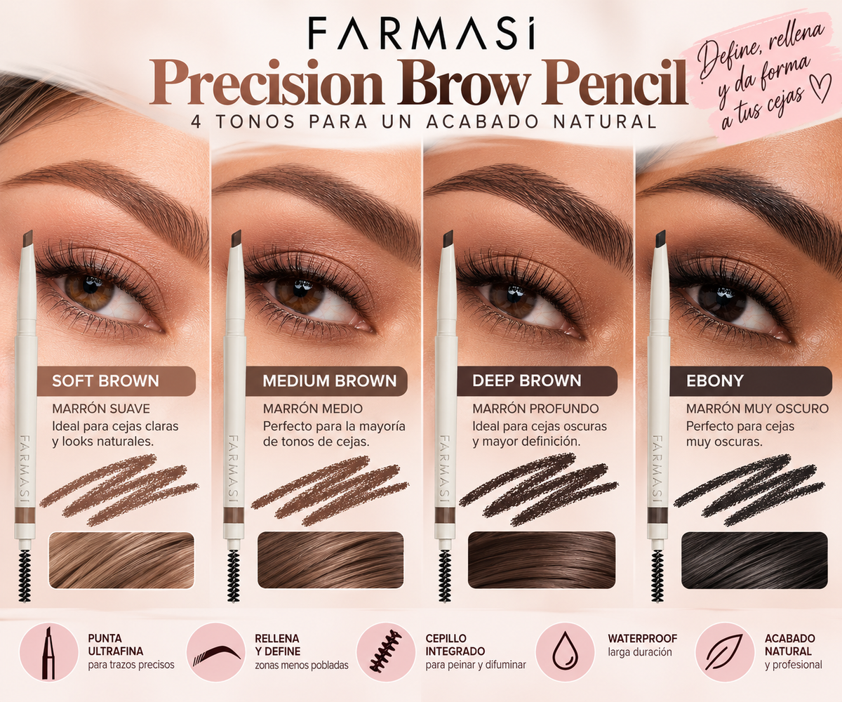 Farmasi Precision Brow Pencil – Cejas Definidas con Acabado Natural